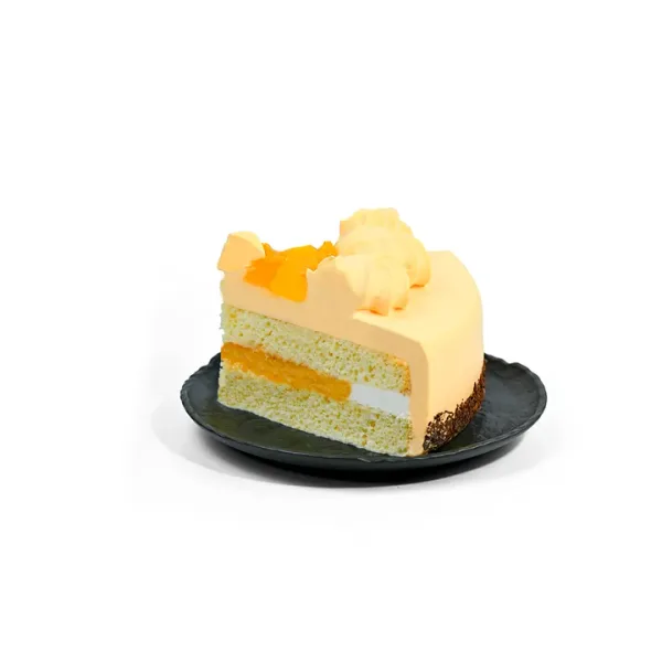 Pastel Melocotón Tres Leches - Rebanada